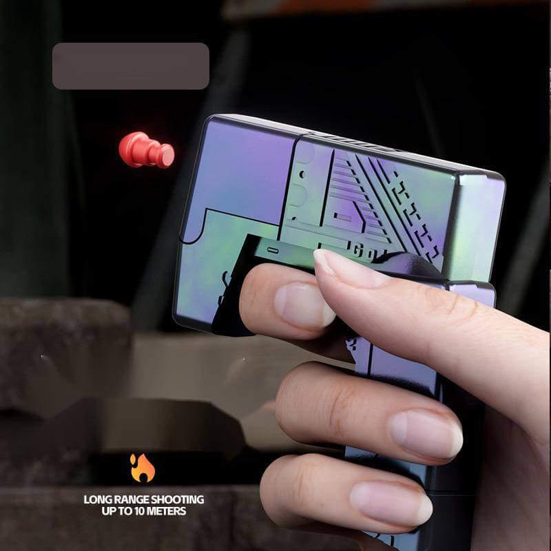 Agent Fire Folding Metal Lighter Toy Gun Dart Blatser