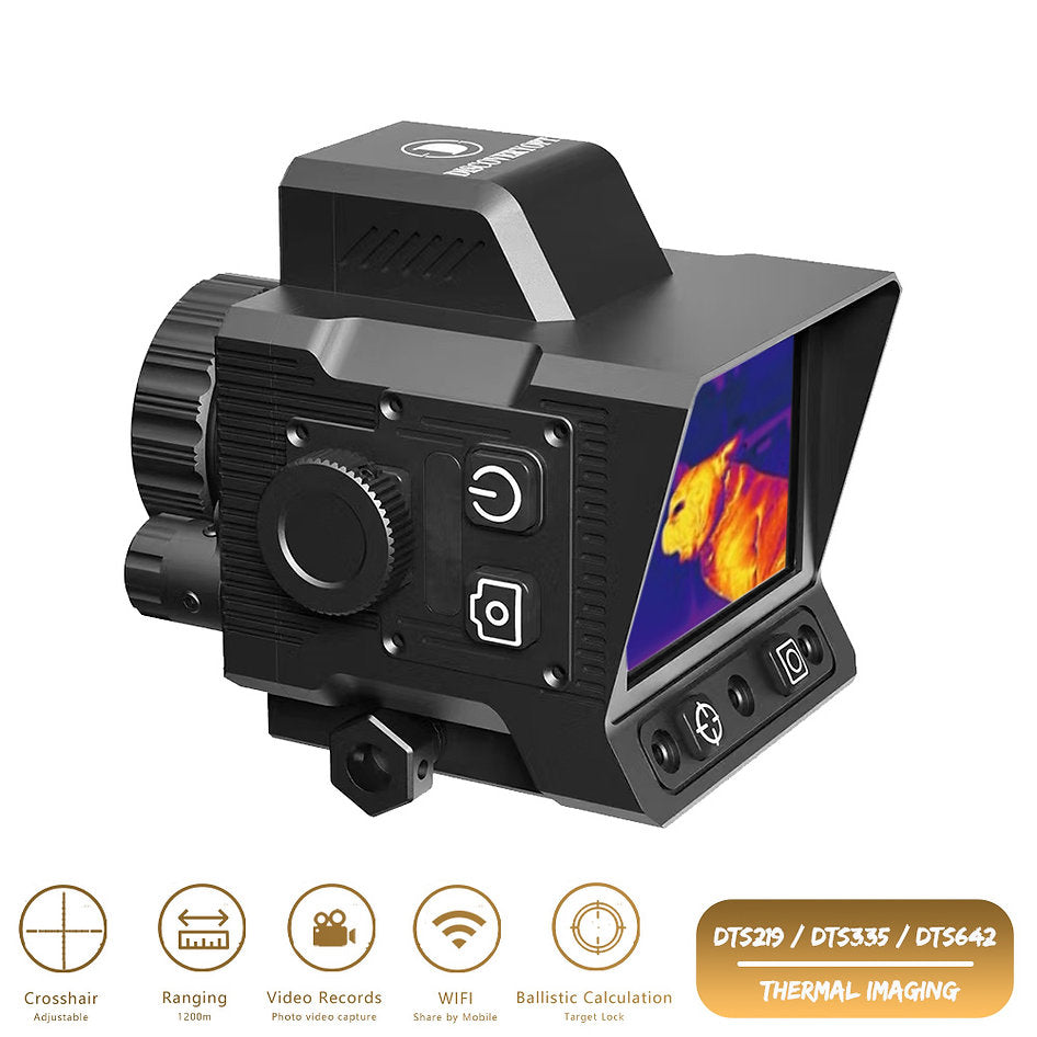 DTS642 Monocular Tactical Reticle Thermal Imaging 4 Pseudo-Color Clip-on Thermal