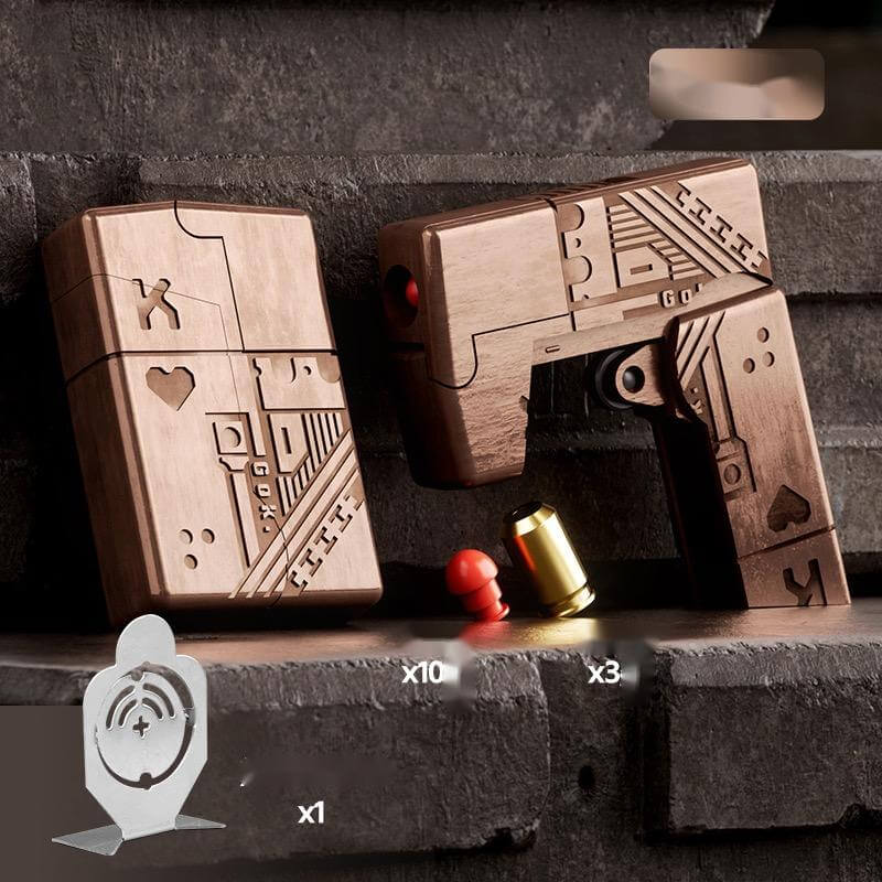 Agent Fire Folding Metal Lighter Toy Gun Dart Blatser