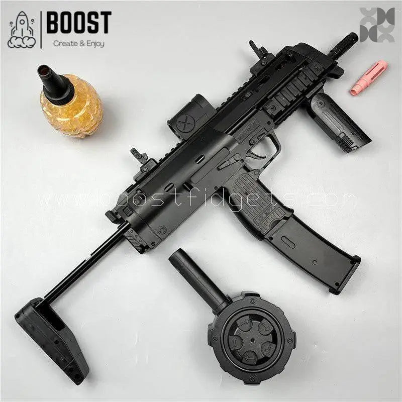 New UZI MP7 Gel Blatser Fast Two Magazine Clipes Rotary Drum Adult type - BOOST TOYS