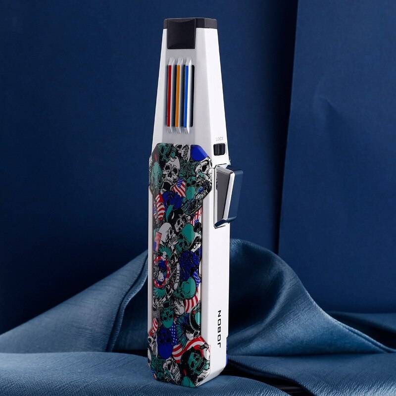 2023 Kitchen Outdoor BBQ Metal Windproof Cigar Big Jet Flames Lighter - TOP BOOST TOYS