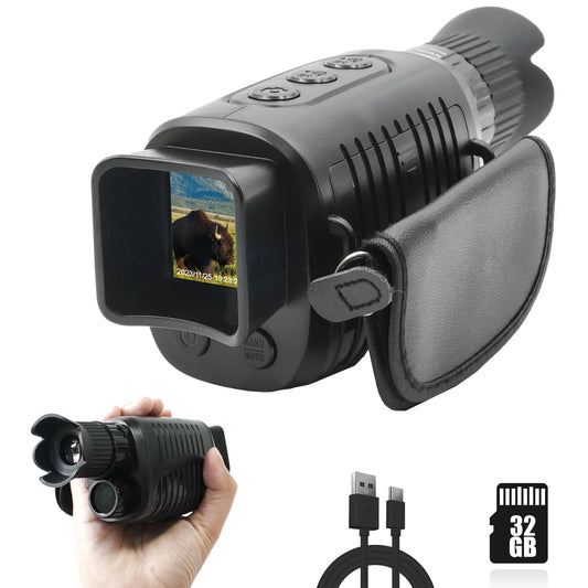 Night Vision Monocular, 1080p Infrared Monocular for 100% Darkness