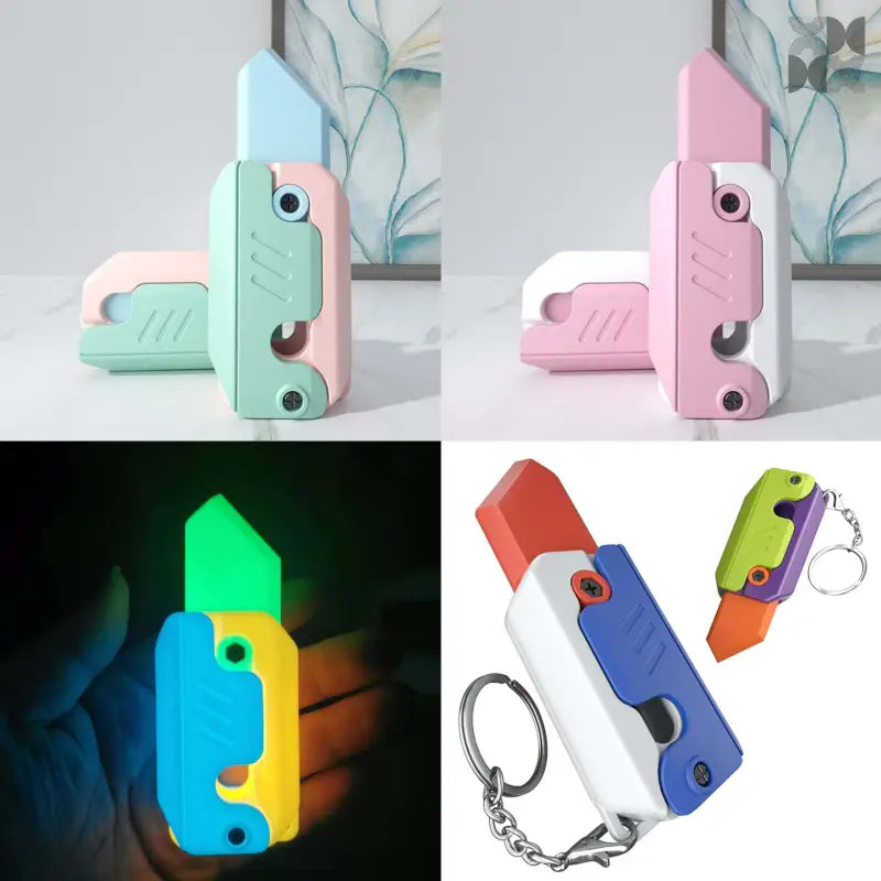 3D Printed Baby Mini M1911 Gravity Cub Jumping Small Fidgets - 5*knives ✩