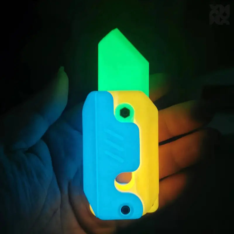 3D Printed Baby Mini M1911 Gravity Cub Jumping Small Fidgets - Luminous knife ✩