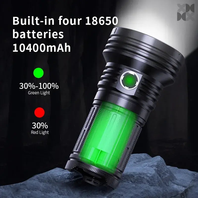45000LM LED Flashlight USB-C Rechargeable LED Strong Lamp Multitool - 手电筒