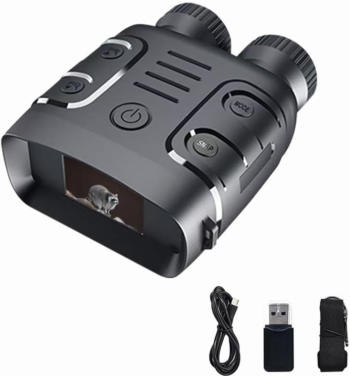 Night Vision Goggles,Night Vision Binoculars for Adults with 2* Rechargeable Batteries,7-Level Infrared & 10X Zoom