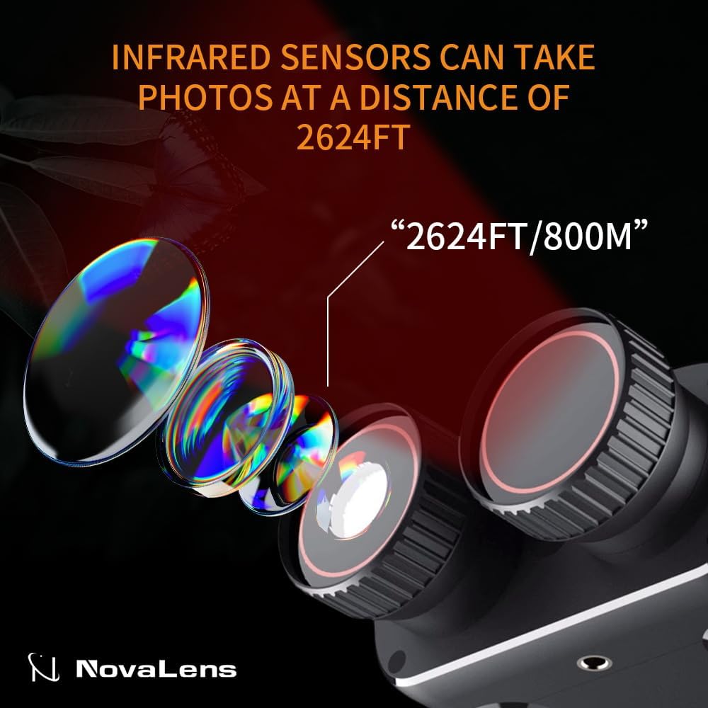 Night Vision Goggles,Night Vision Binoculars for Adults with 2* Rechargeable Batteries,7-Level Infrared & 10X Zoom
