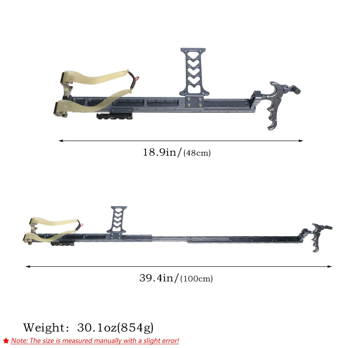 GS281 Aluminum Alloy Slingshot Rifle Precision with Sight