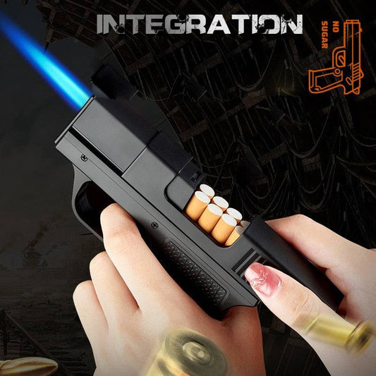 Creative Pistol Shape Lighter With 10PCS Cigarette - TOP BOOST TOYS