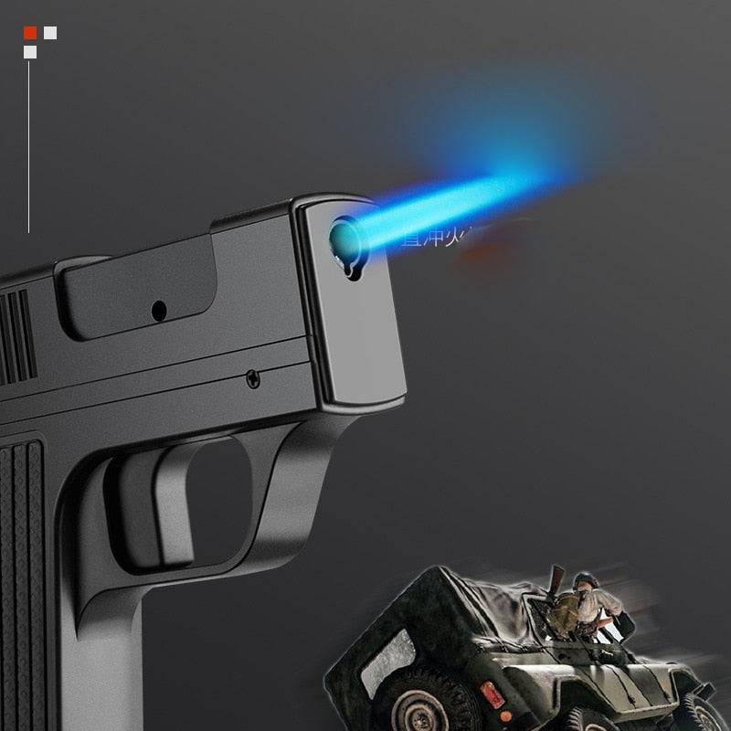 Creative Pistol Shape Lighter With 10PCS Cigarette - TOP BOOST TOYS