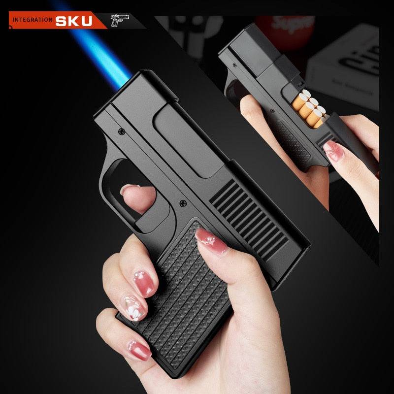 Creative Pistol Shape Lighter With 10PCS Cigarette - TOP BOOST TOYS