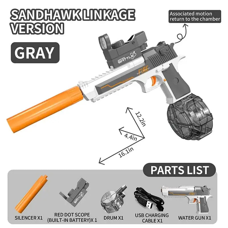 Desert Eagle Manual/Auto Blowback Pistol Water Gun