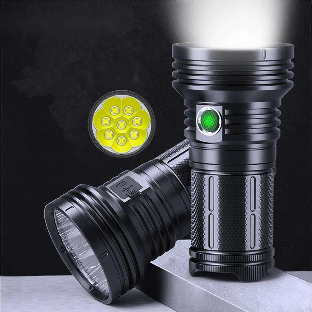 45000LM LED Flashlight USB-C Rechargeable LED Strong Lamp Multitool ...