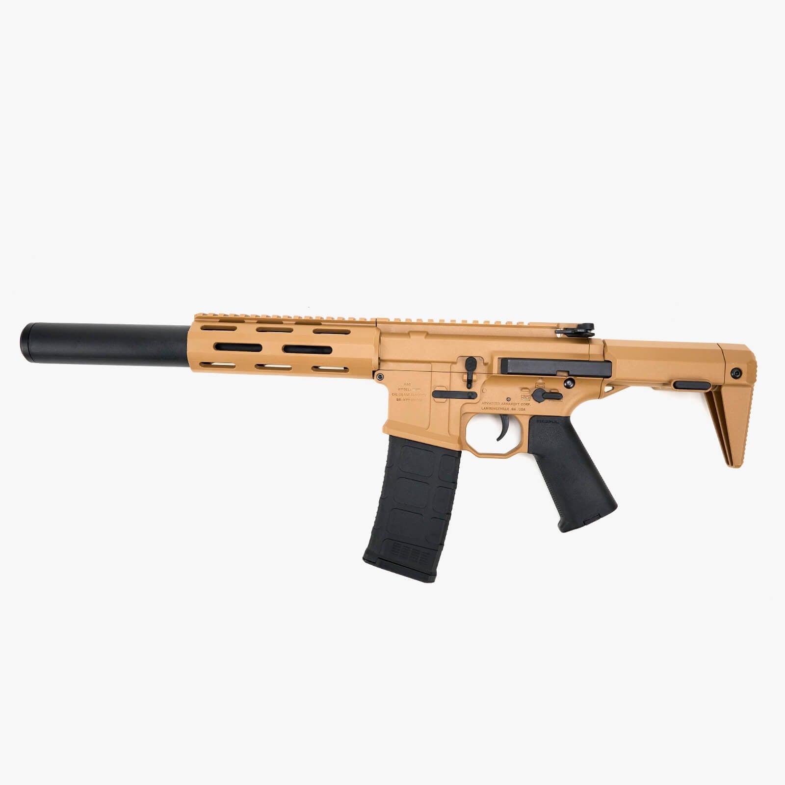 Aac M4 Honey Badger Gel Bbaster Tan Rifle