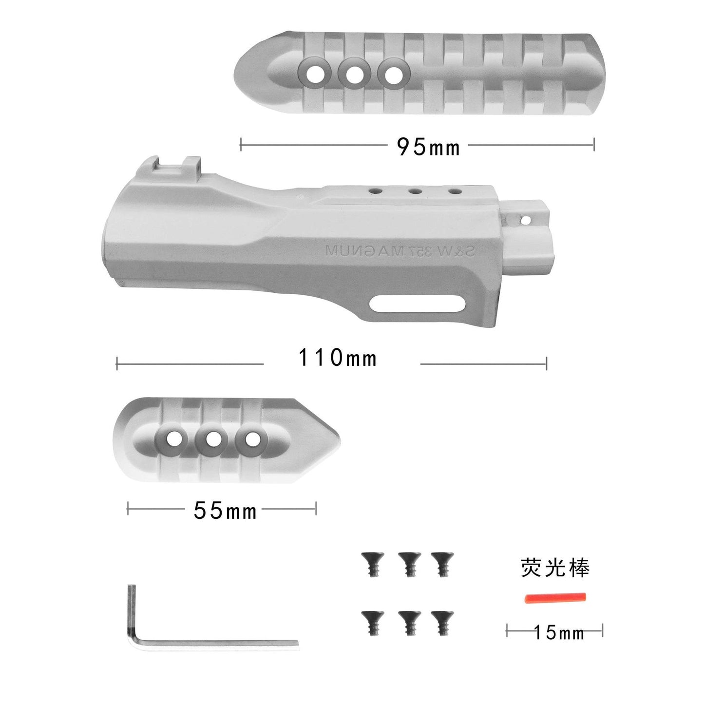 New Revolver Zp5 357 Soft Bullet Launcher