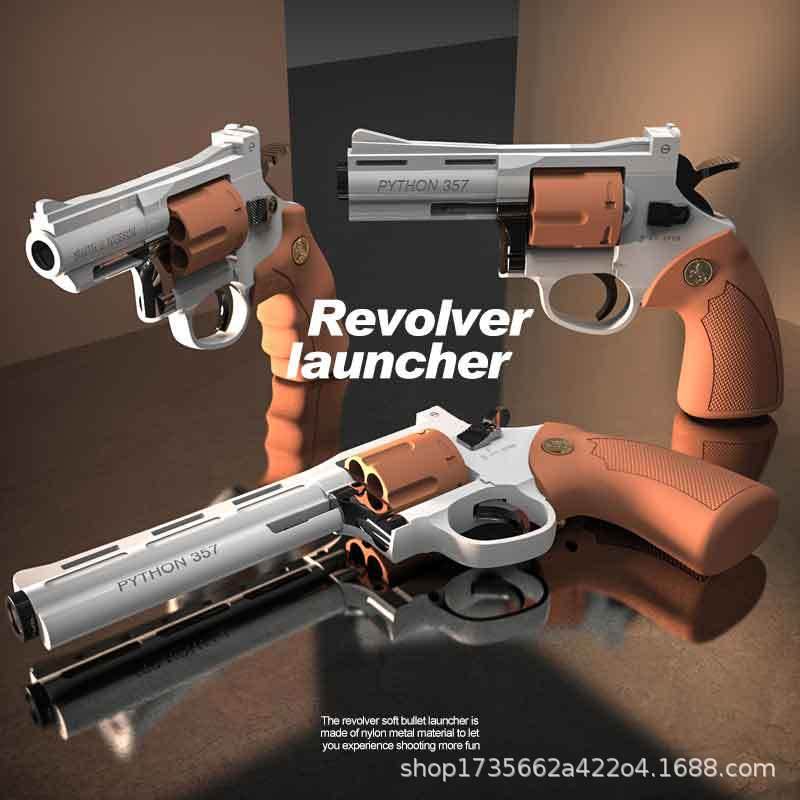 New Revolver Zp5 357 Soft Bullet Launcher