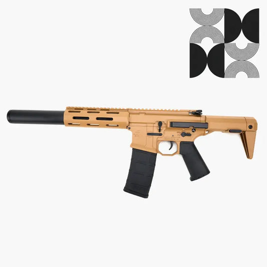 Aac M4 Honey Badger Gel Bbaster Tan Rifle