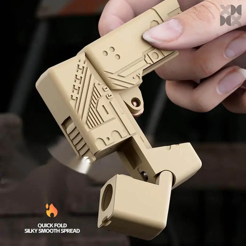 Agent Fire Folding Metal Lighter Toy Gun Dart Blatser