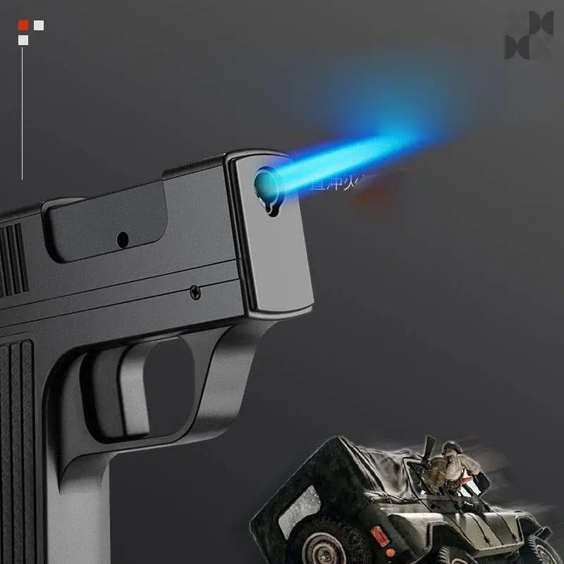 Creative Pistol Shape Lighter With 10PCS Cigarette - TOP BOOST TOYS