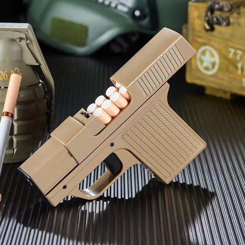 Creative Pistol Shape Lighter With 10PCS Cigarette - TOP BOOST TOYS