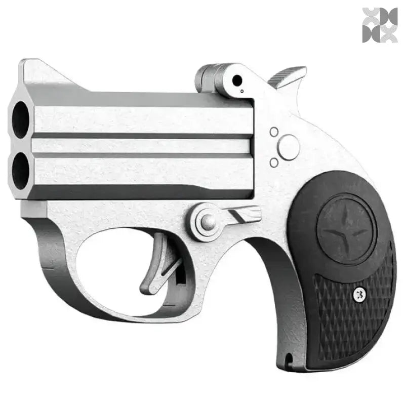 Double Barrel Metal Derringer Nerf Toy Gun