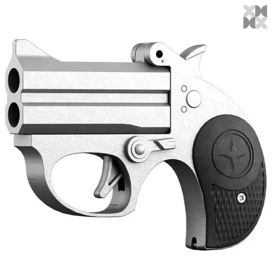 Double Barrel Metal Derringer Nerf Toy Gun