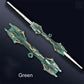 Double-head Rotatable Flash Lightsaber Telescopic Sword - Green