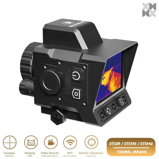 DTS219 Monocular Tactical Reticle Thermal Imaging 4 Pseudo-Color Clip-on Thermal