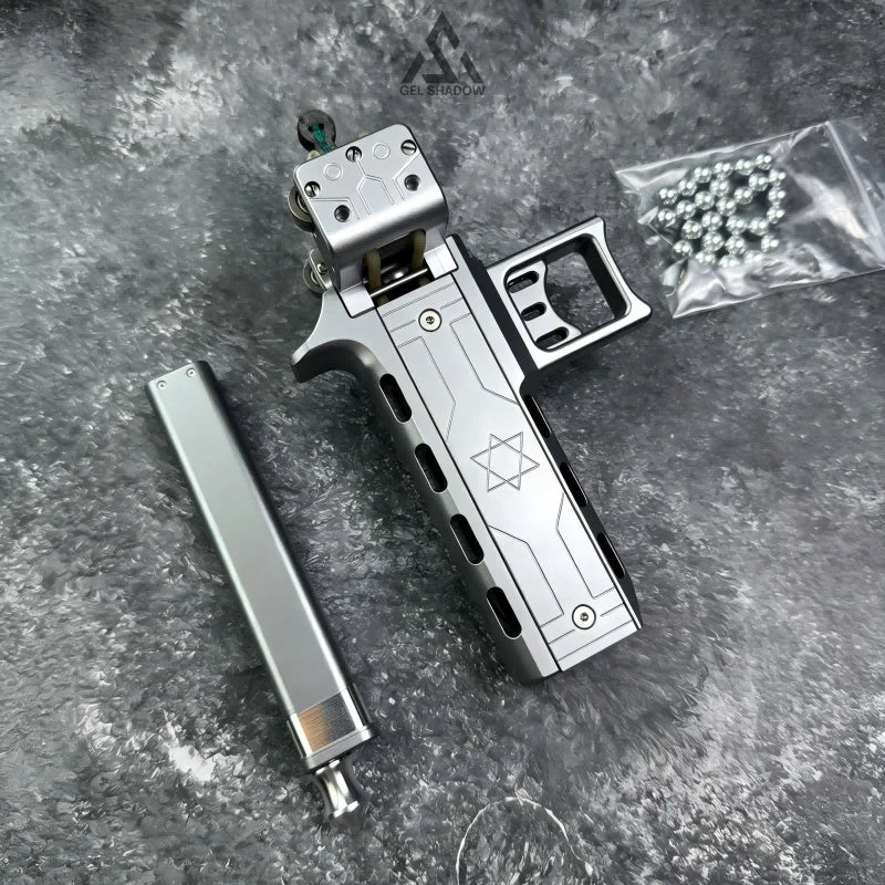 GS272 V5 Semi-auto Reloading Slingshot Double Magazine 22 Shots Steel balls