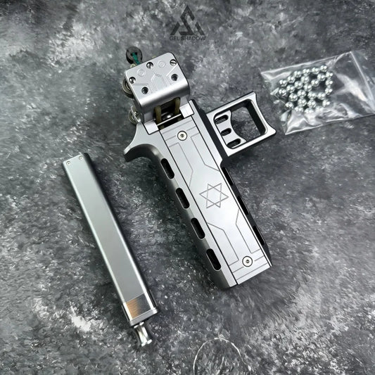 GS272 V5 Semi-auto Reloading Slingshot Double Magazine 22 Shots Steel balls