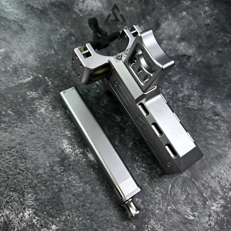 GS272 V5 Semi-auto Reloading Slingshot Double Magazine 22 Shots Steel balls