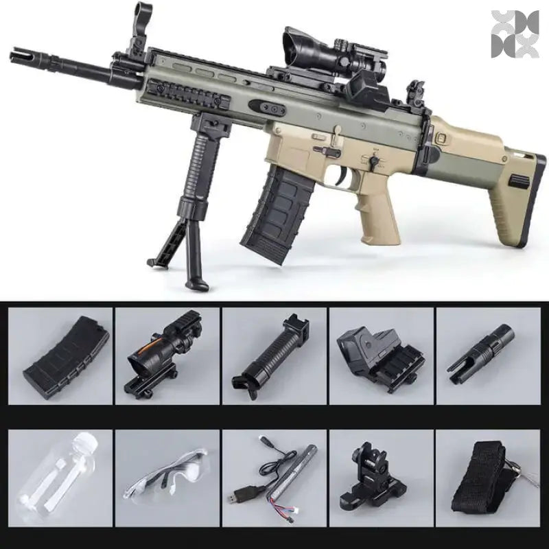 Jm Scar V2 Gel Blaster Tan Rifle