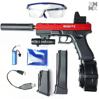 JM X2 gel blaster pistol - Red 2.0 / 3 mags