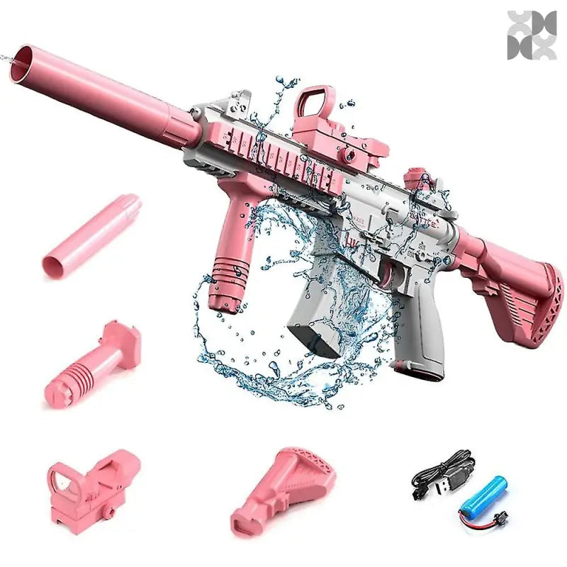 M416 Electric Automatic Water Gun Toy - Pink