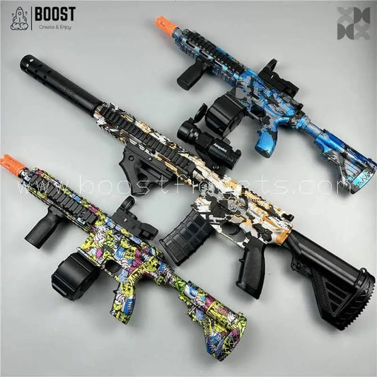 M416 Graffiti Gel Ball Blaster Launchers with Free Stickers - BOOST TOYS