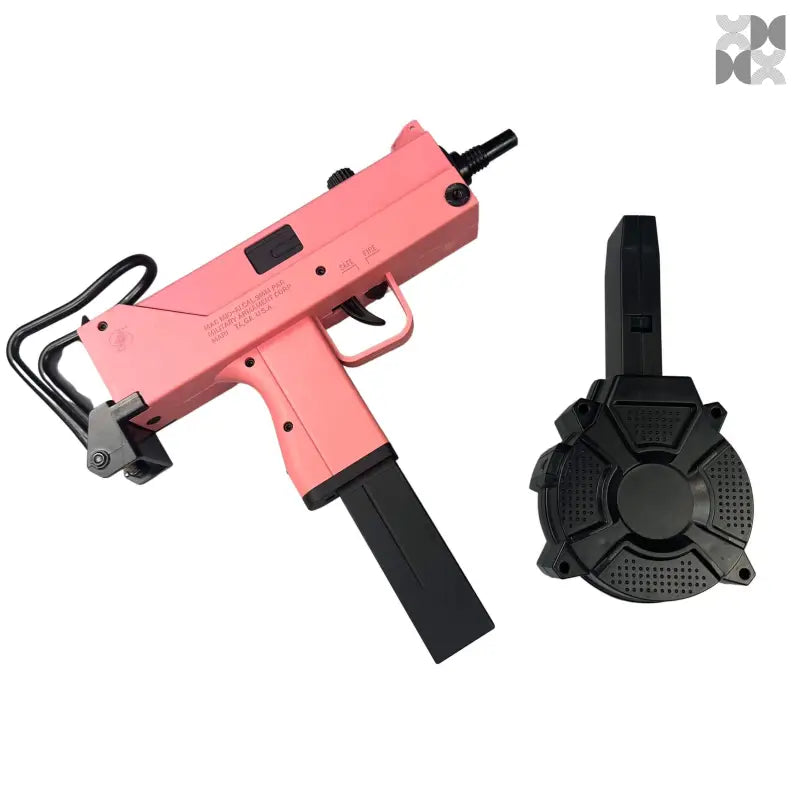 Mac 10 Gel Blaster Pink / Long Mag + Drum Mag Rifle