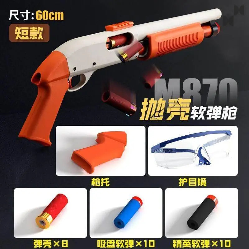 New M870 Remington Nerf Soft Bullet Toy Gun – IMPACT GEL TOY