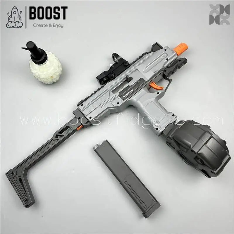 New UZI MP7 Gel Blatser Fast Two Magazine Clipes Rotary Drum Adult type - BOOST TOYS