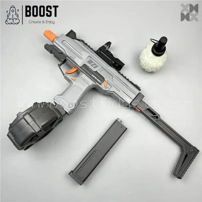 New UZI MP7 Gel Blatser Fast Two Magazine Clipes Rotary Drum Adult type - BOOST TOYS