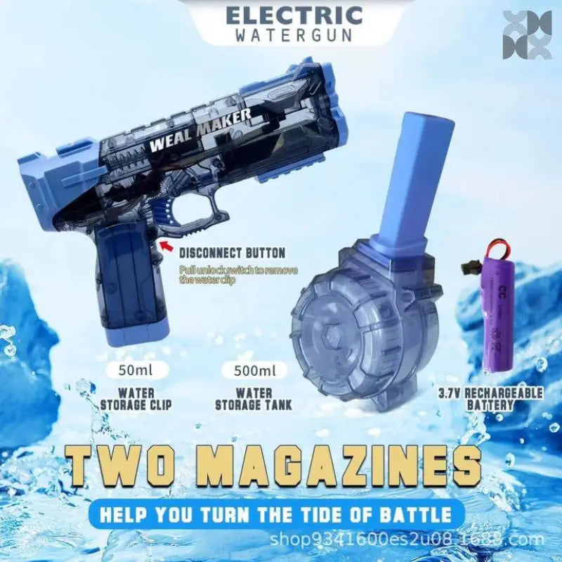 New Weal Maker Electric Burst Water Gun High Pressure - TOP BOOST TOYS