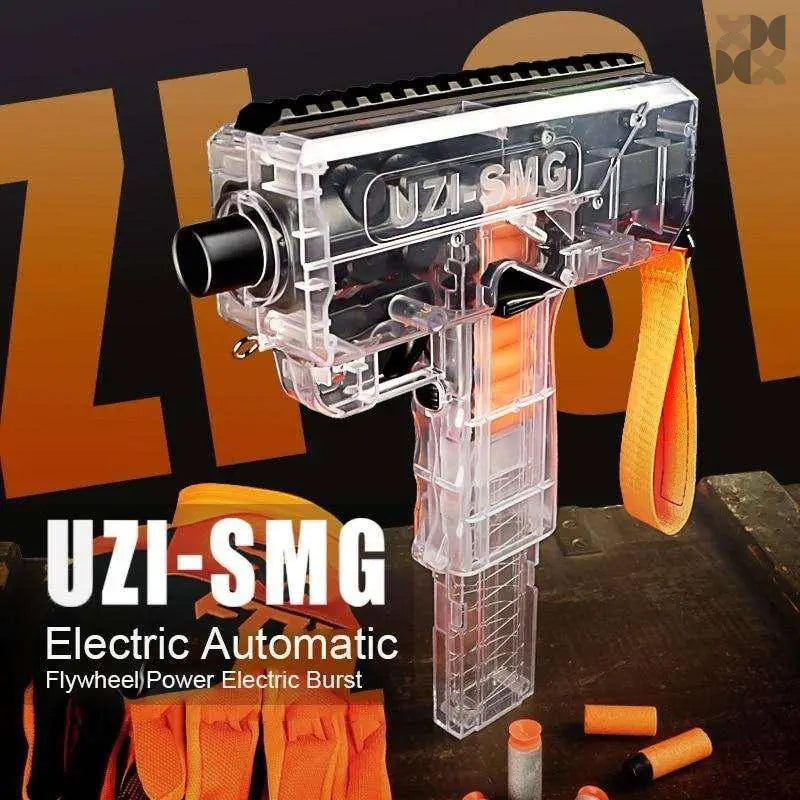 Plastic Toys Gun UZI Electric Burst Shooting Darts Bullets Game Boy Toy - BOOST TOYS