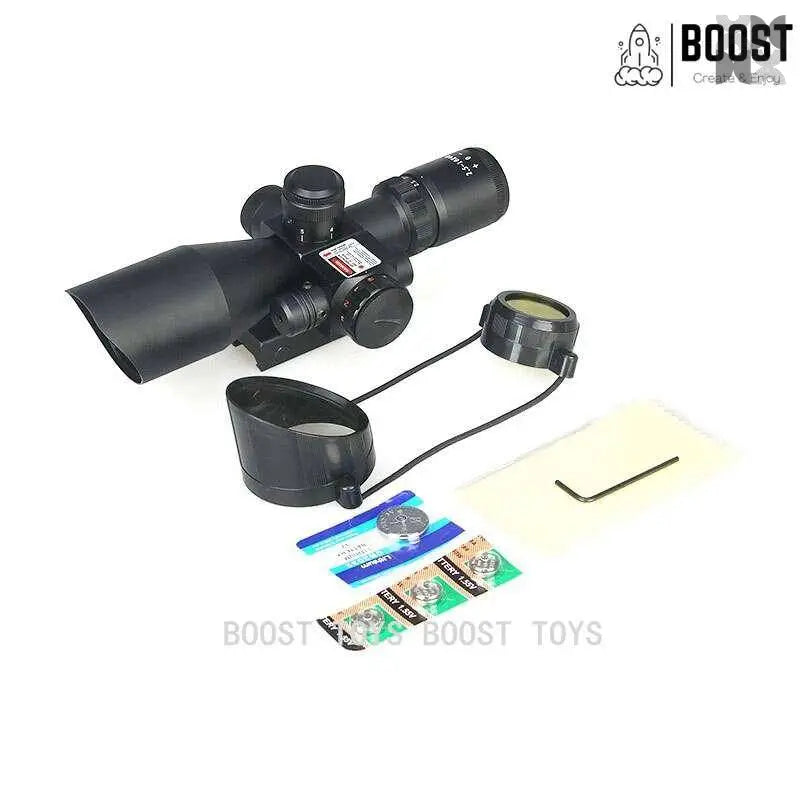 S05- 2.5-10x40ER Aluminum Scope With Red Laser - TOP BOOST TOYS