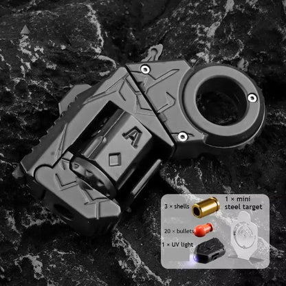 TB07 Fidget Launcher – Metal EDC Spinner Stress Relief Toy - Black