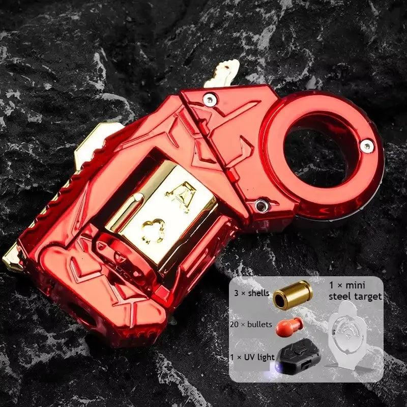 TB07 Fidget Launcher – Metal EDC Spinner Stress Relief Toy - Red