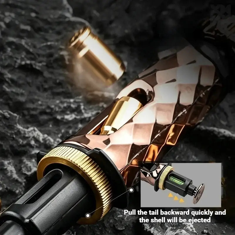 TB08 100% Metal Cyber Gun Toy Stress Relieving Toy Fidget Toy EDC Stress Reliever with Shell Ejection