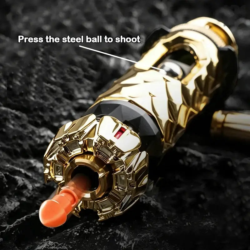TB08 100% Metal Cyber Gun Toy Stress Relieving Toy Fidget Toy EDC Stress Reliever with Shell Ejection