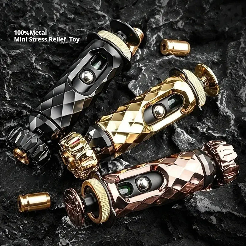 TB08 100% Metal Cyber Gun Toy Stress Relieving Toy Fidget Toy EDC Stress Reliever with Shell Ejection