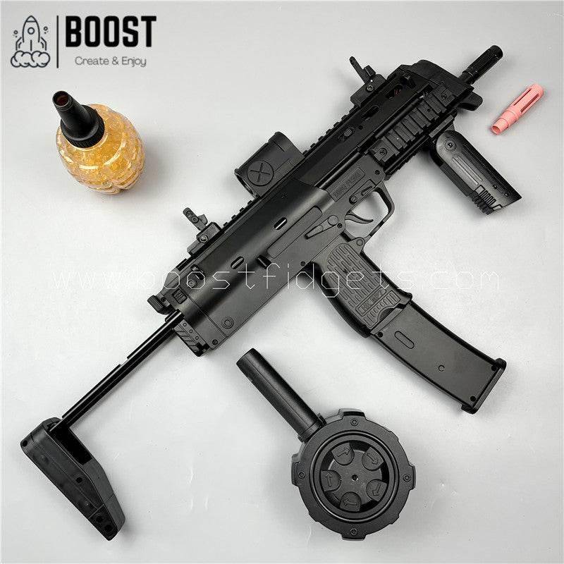 New UZI MP7 Gel Blatser Fast Two Magazine Clipes Rotary Drum Adult type - BOOST TOYS