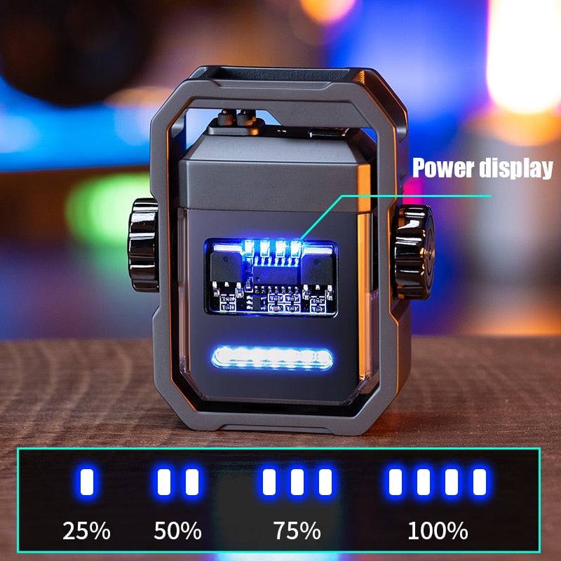 Electric Dual Arc Lighter USB Rechargable Windproof Flameless - TOP BOOST TOYS